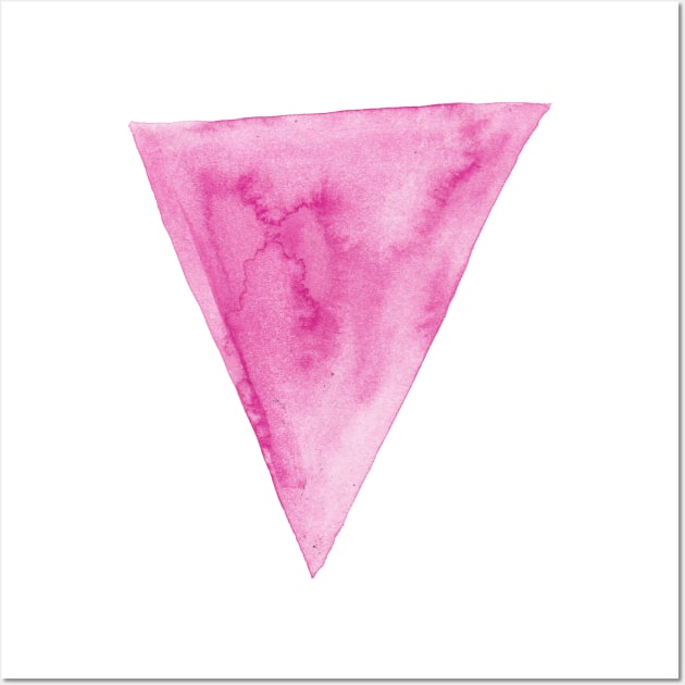 Gay Pride - Pink Triangle Wall Art by inSomeBetween